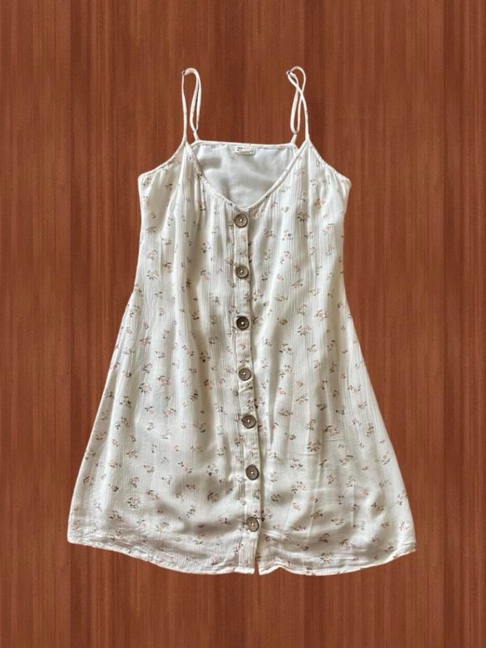Billabong Floral Y2K Mini Slip Dress - Medium